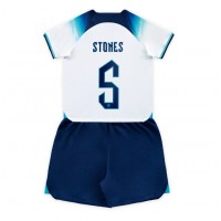 Maglie da calcio Inghilterra John Stones #5 Prima Maglia Bambino Mondiali 2022 Manica Corta (+ Pantaloni corti)